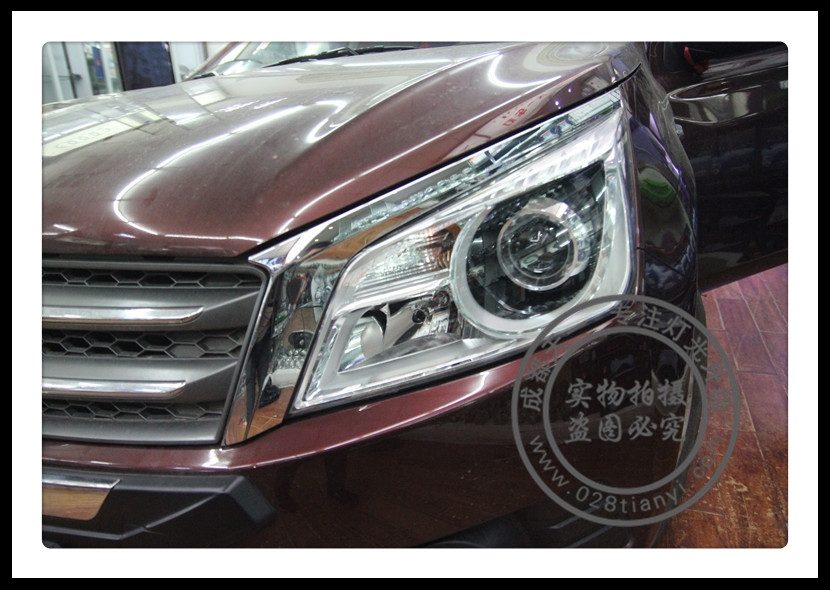 成都啟辰改燈車燈改裝升級(jí)氙氣燈雙光透鏡日行燈總成