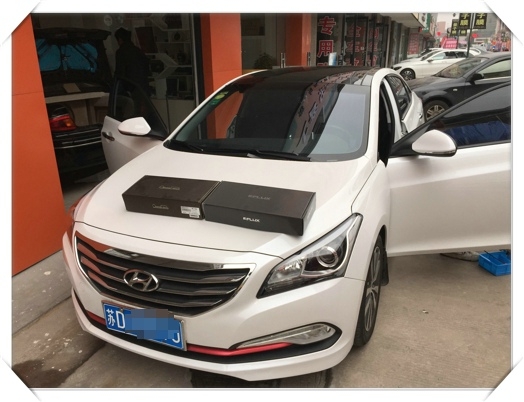 現(xiàn)代名圖簡單升級德國FLUX，小改大提升——常州至上音樂汽車音響改裝