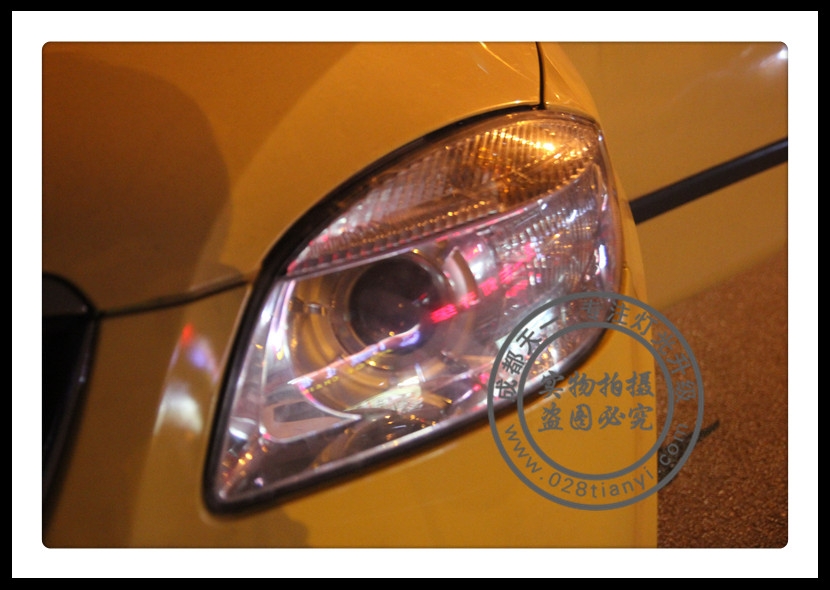 成都晶銳改車燈升級雙光透鏡歐司朗氙氣燈