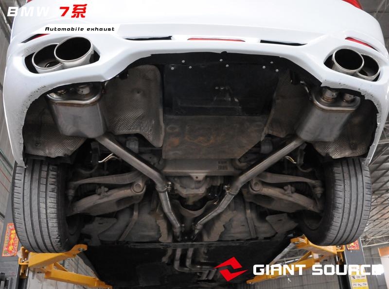 新款寶馬7系改裝巨源giantsource遙控閥門排氣 730 740改裝排氣中尾段