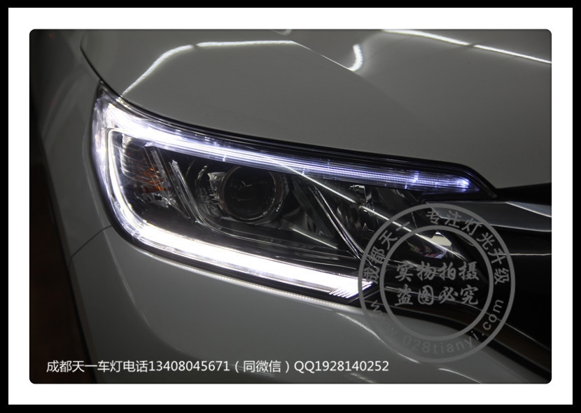 成都15款CRV改車燈升級(jí)氙氣燈