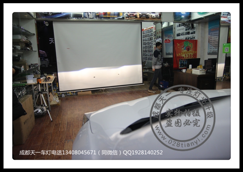 成都15款CRV改車燈升級(jí)氙氣燈