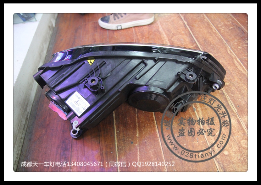 成都大眾新速騰改車燈升級(jí)高配大燈日行燈
