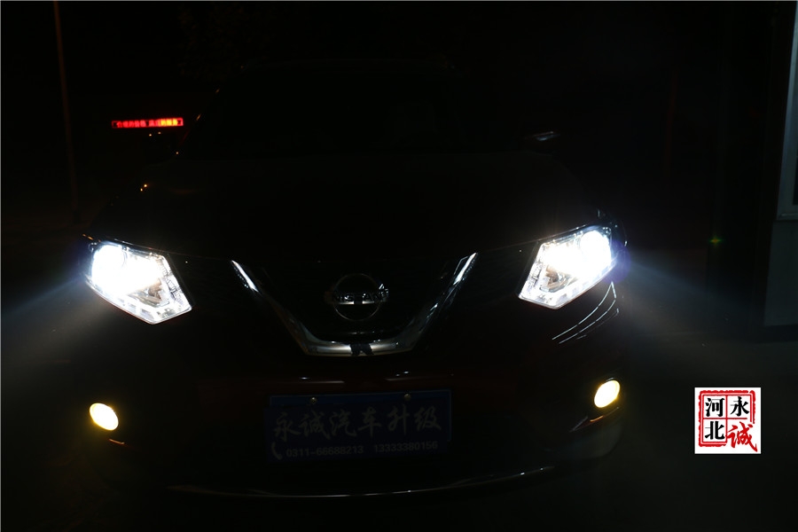 【石家莊永誠改燈】奇駿改裝Q5雙光透鏡，歐司朗D1S氙氣燈，歐司朗安定器