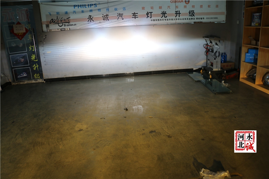 【石家莊永誠改燈】奇駿改裝Q5雙光透鏡，歐司朗D1S氙氣燈，歐司朗安定器