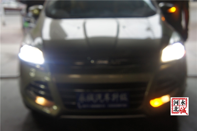 【石家莊永誠改燈】翼虎改裝Q5小糸透鏡，飛利浦4300K氙氣燈，歐司朗安定