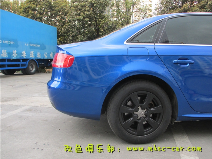 奧迪A4L全車貼膜改顏色 汽車車身貼膜改顏色