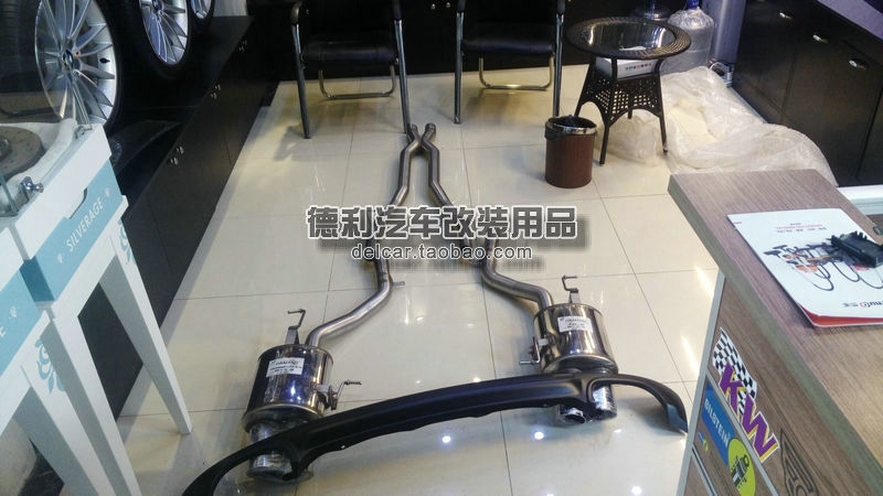 大連改裝寶馬740改裝正品HAMANN排氣后唇