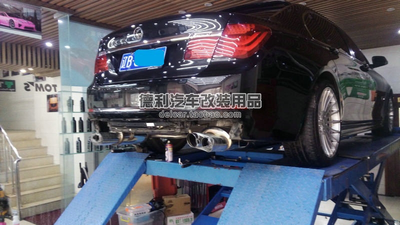 大連改裝寶馬740改裝正品HAMANN排氣后唇