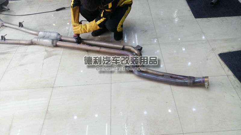 大連改裝寶馬740改裝正品HAMANN排氣后唇