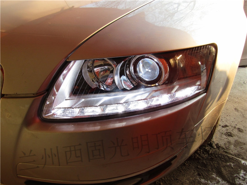 蘭州光明頂車燈--因為專注 所以專業(yè)        06款A6L升級10款大燈