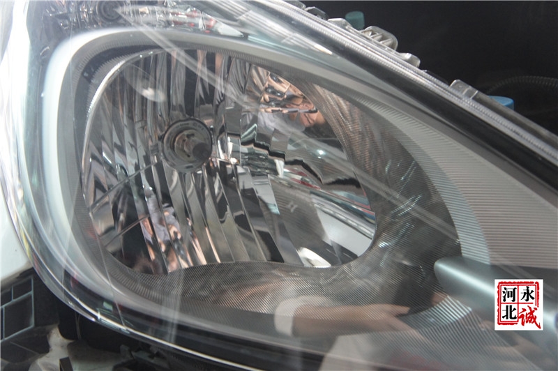 【永誠(chéng)汽車】邢臺(tái)本田飛度改燈，Q5雙光透鏡+歐司朗D2S CBI 5500K氙氣燈+小糸安定