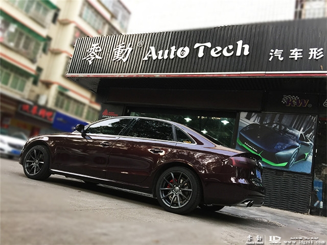 奧迪A4改裝remus排氣，ACE輪轂--湖南長(zhǎng)沙奧迪A4專(zhuān)業(yè)改裝