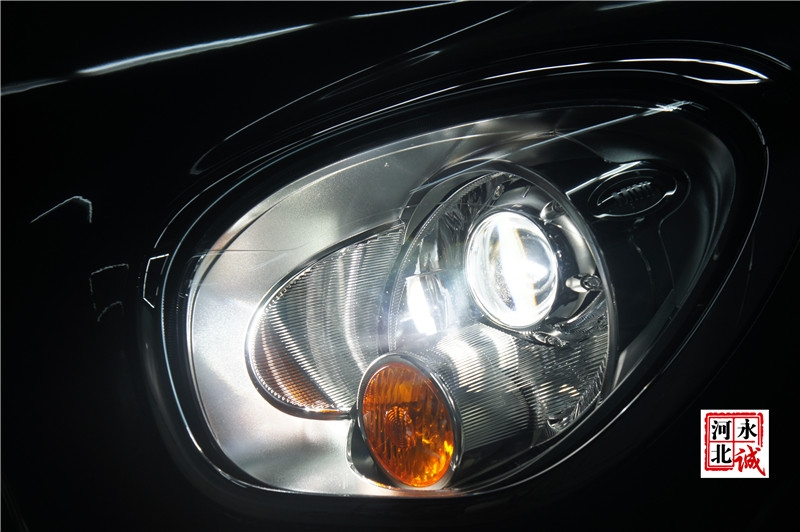 【永誠汽車】石家莊mini countryman改燈，海拉5透鏡+歐司朗D1S CBI氙氣燈
