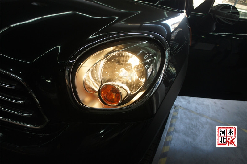 【永誠汽車】石家莊mini countryman改燈，海拉5透鏡+歐司朗D1S CBI氙氣燈