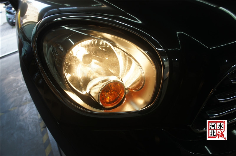 【永誠汽車】石家莊mini countryman改燈，海拉5透鏡+歐司朗D1S CBI氙氣燈