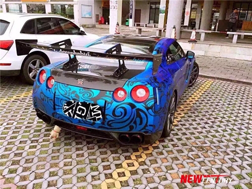日產(chǎn)GTR改裝LB碳纖維尾翼 GTR改裝尾翼套件
