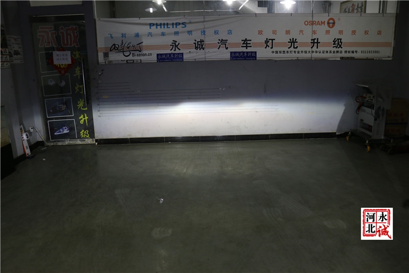 【永誠汽車】石家莊專業(yè)車燈升級，三菱翼神改裝氙氣燈，雙光透鏡，日行燈，天使眼紅色惡魔眼