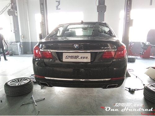 BMW730Li改760副廠中尾段排氣 卡鉗噴色