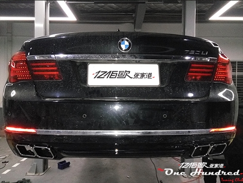 BMW730Li改760副廠中尾段排氣 卡鉗噴色
