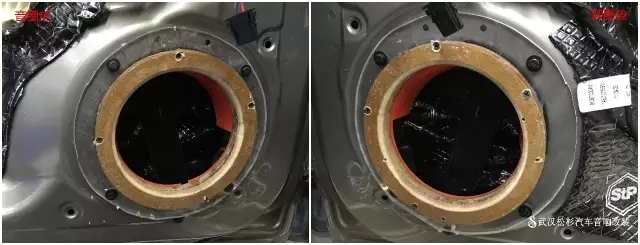 【武漢松杉汽車音響改裝店】奧迪A4L 頂級(jí)汽車隔音俄羅斯STP航空炸彈的土豪