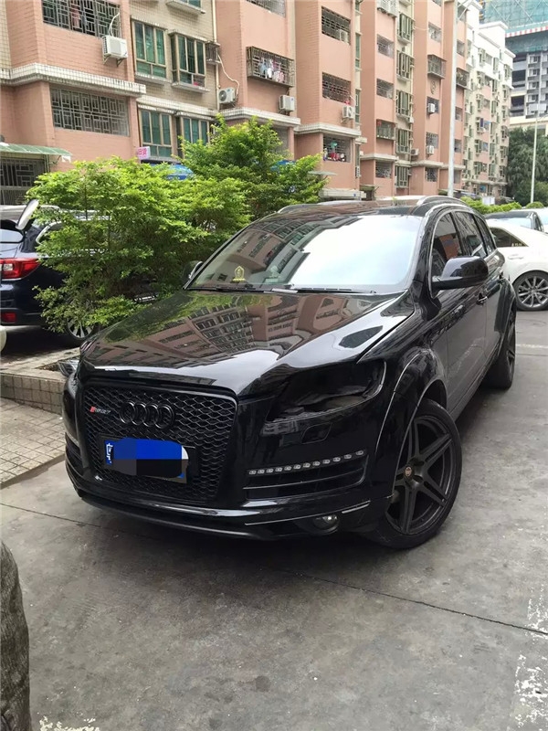 奧迪q7燈光升級德國海拉5透鏡