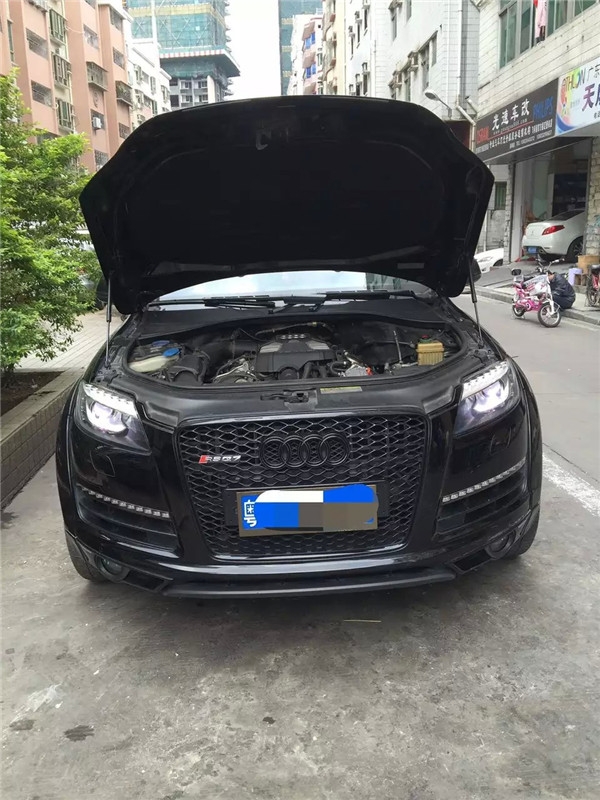 奧迪q7燈光升級德國海拉5透鏡