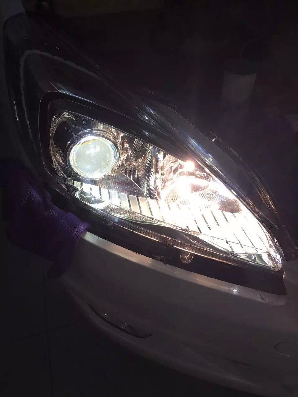 標致508車燈升級q5透鏡