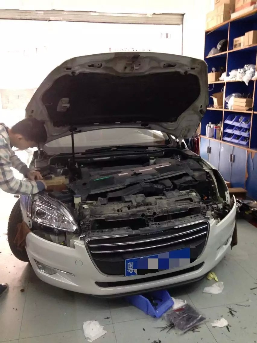 標致508車燈升級q5透鏡