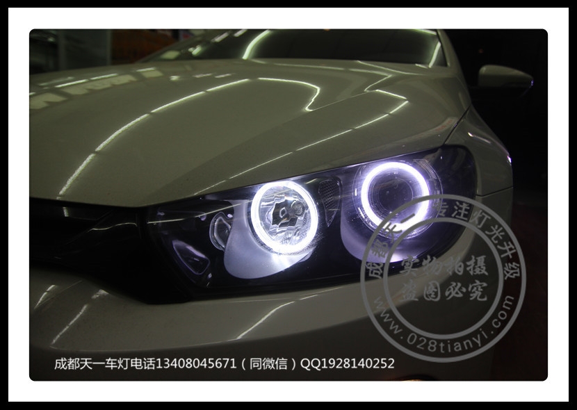 成都大眾尚酷車燈升級雙光透鏡日行燈