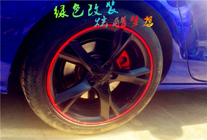 奧迪A7藍(lán)色精靈‖ 碳纖維后唇 中尾段雙邊四出閥門排氣