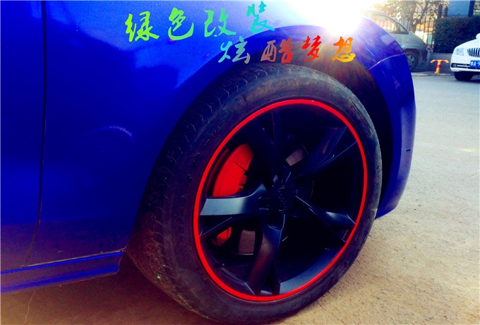 奧迪A7藍(lán)色精靈‖ 碳纖維后唇 中尾段雙邊四出閥門排氣