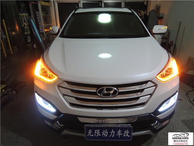 濰坊現(xiàn)代勝達(dá)改裝氙氣燈，LED淚眼