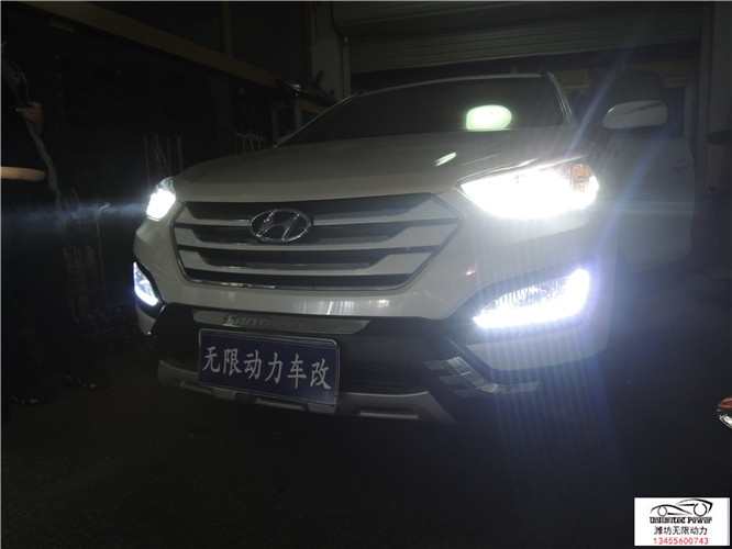 濰坊現(xiàn)代勝達(dá)改裝氙氣燈，LED淚眼