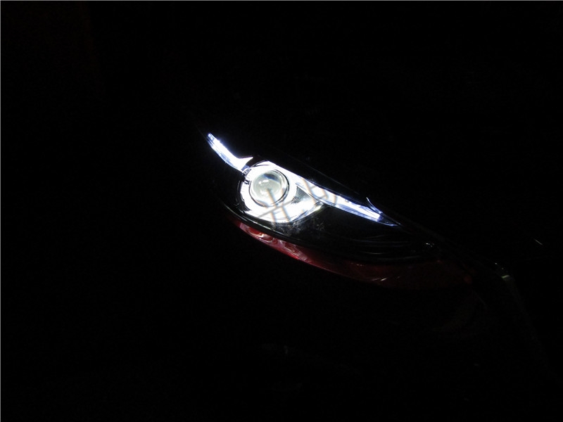 兰州车灯改装升级就来光明顶车灯--马自达昂克赛拉升级氙气总成