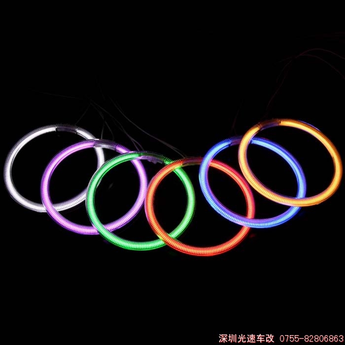 比亞迪g6車燈改裝天使眼+雙色淚眼