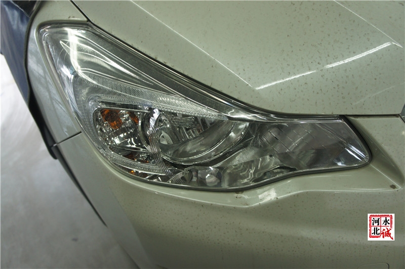 【永誠汽車】邢臺專業(yè)改燈，斯巴魯XV改裝海拉5透鏡+巖崎D3S 5500K氙氣燈