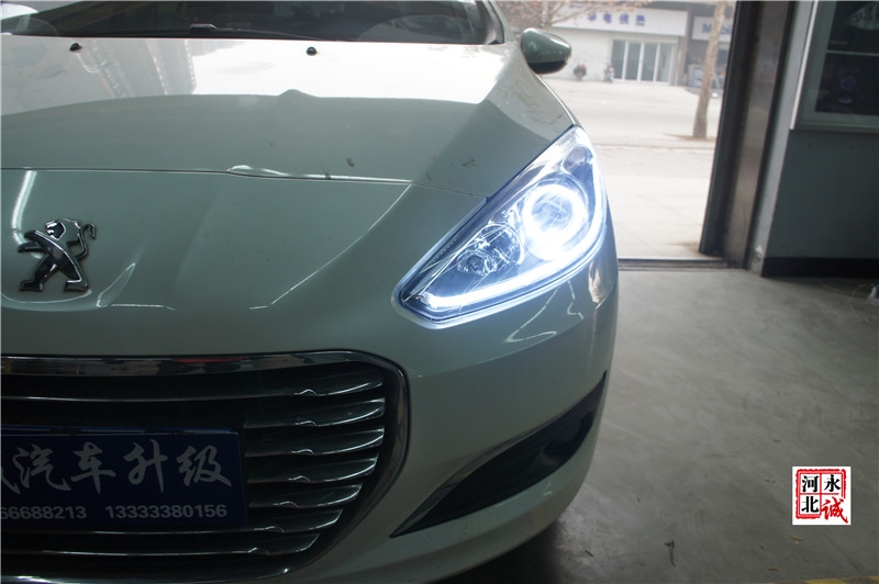 【永誠汽車】石家莊改燈，標(biāo)致308升級海拉5透鏡+巖崎D3S LBS氙氣燈