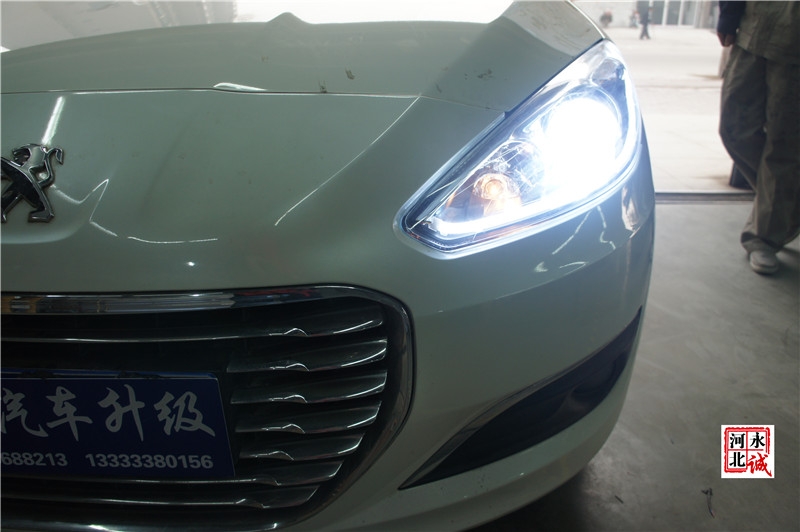 【永誠汽車】石家莊改燈，標(biāo)致308升級海拉5透鏡+巖崎D3S LBS氙氣燈