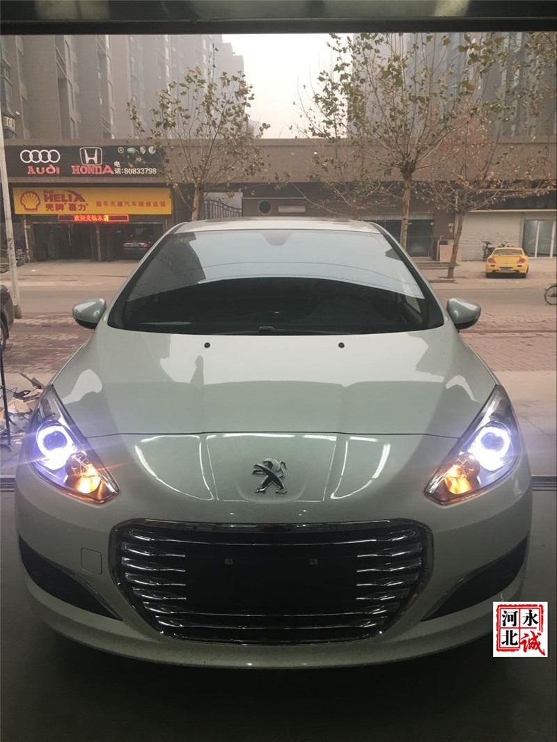 【永誠汽車】石家莊改燈，標(biāo)致308升級海拉5透鏡+巖崎D3S LBS氙氣燈