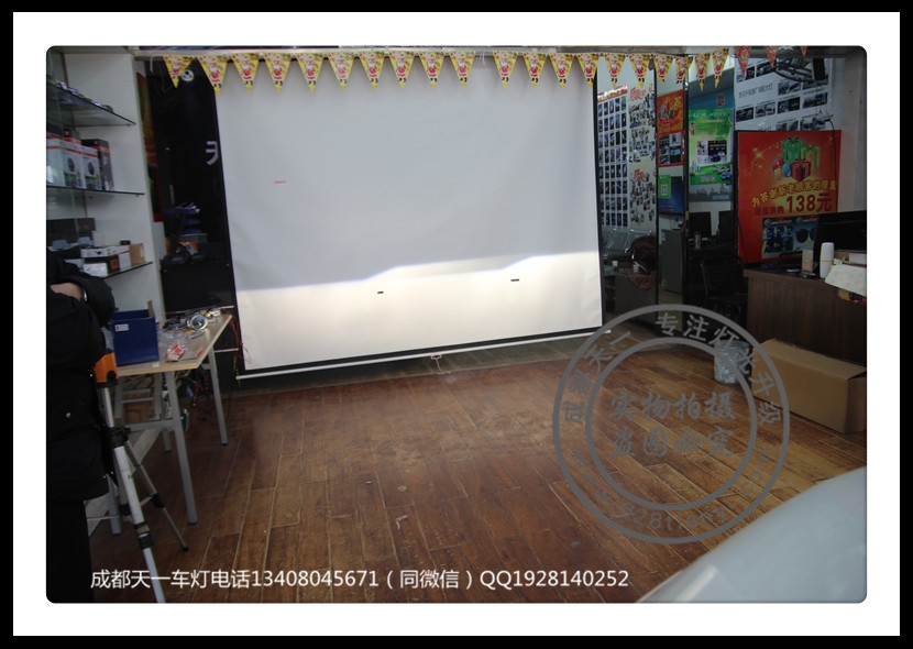 成都新奇駿車燈升級Q5雙光透鏡歐司朗套裝