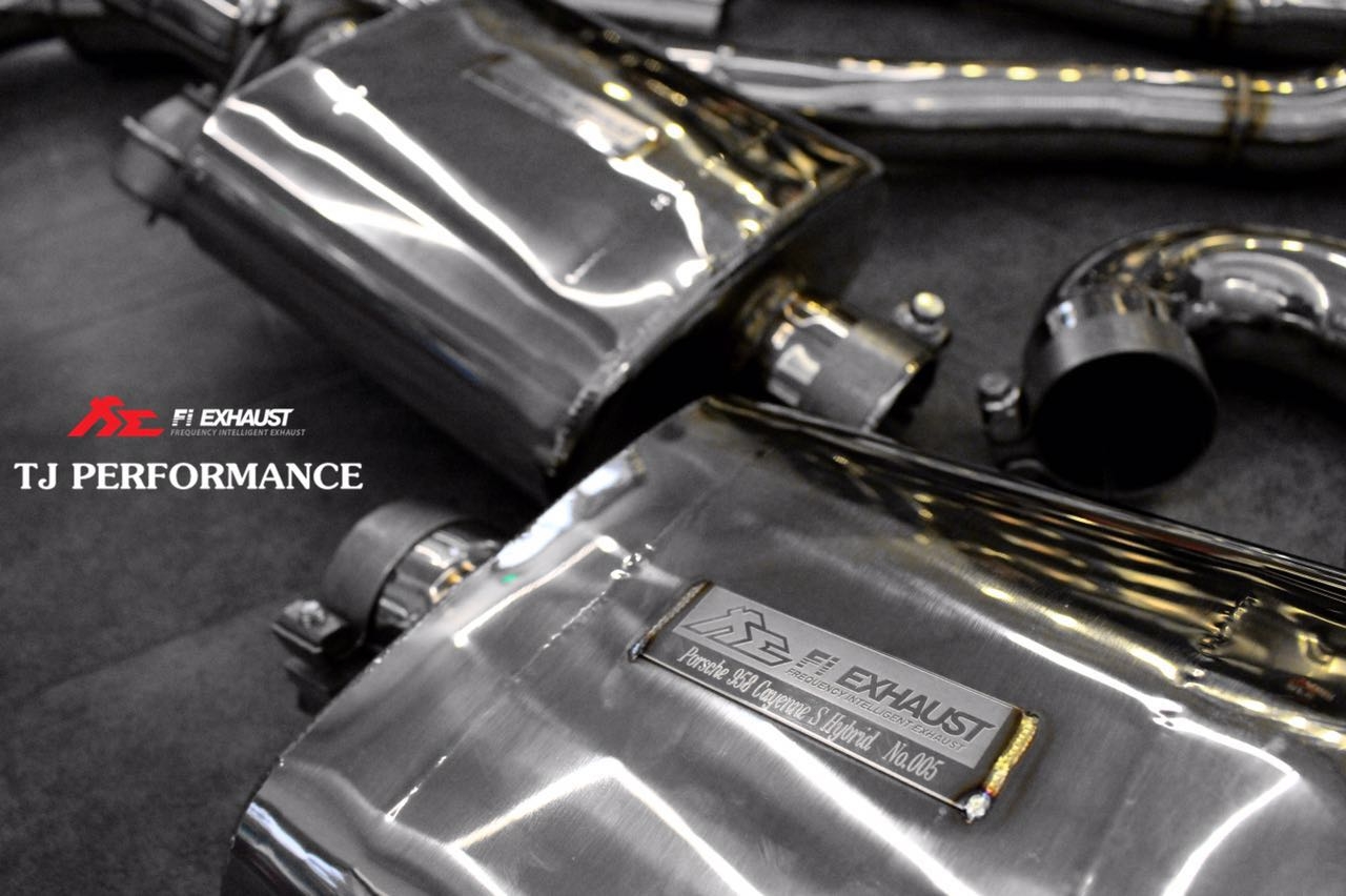 Fi Exhaust 遙控閥門排氣Porsche 958 Cayenne S Hybrid