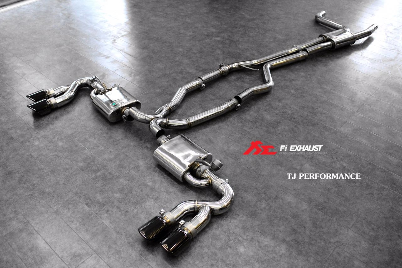 Fi Exhaust 遙控閥門排氣Porsche 958 Cayenne S Hybrid