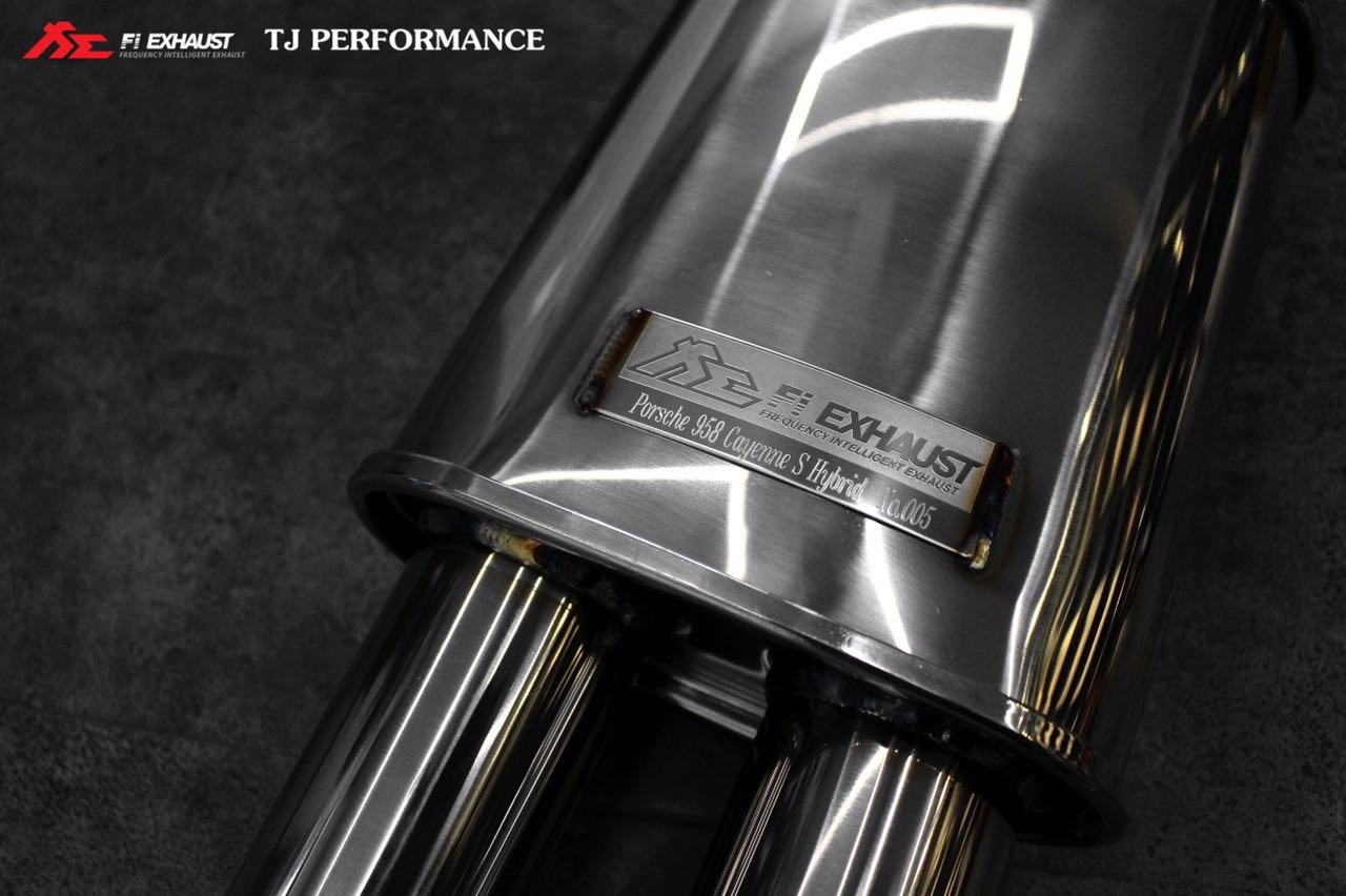 Fi Exhaust 遙控閥門排氣Porsche 958 Cayenne S Hybrid