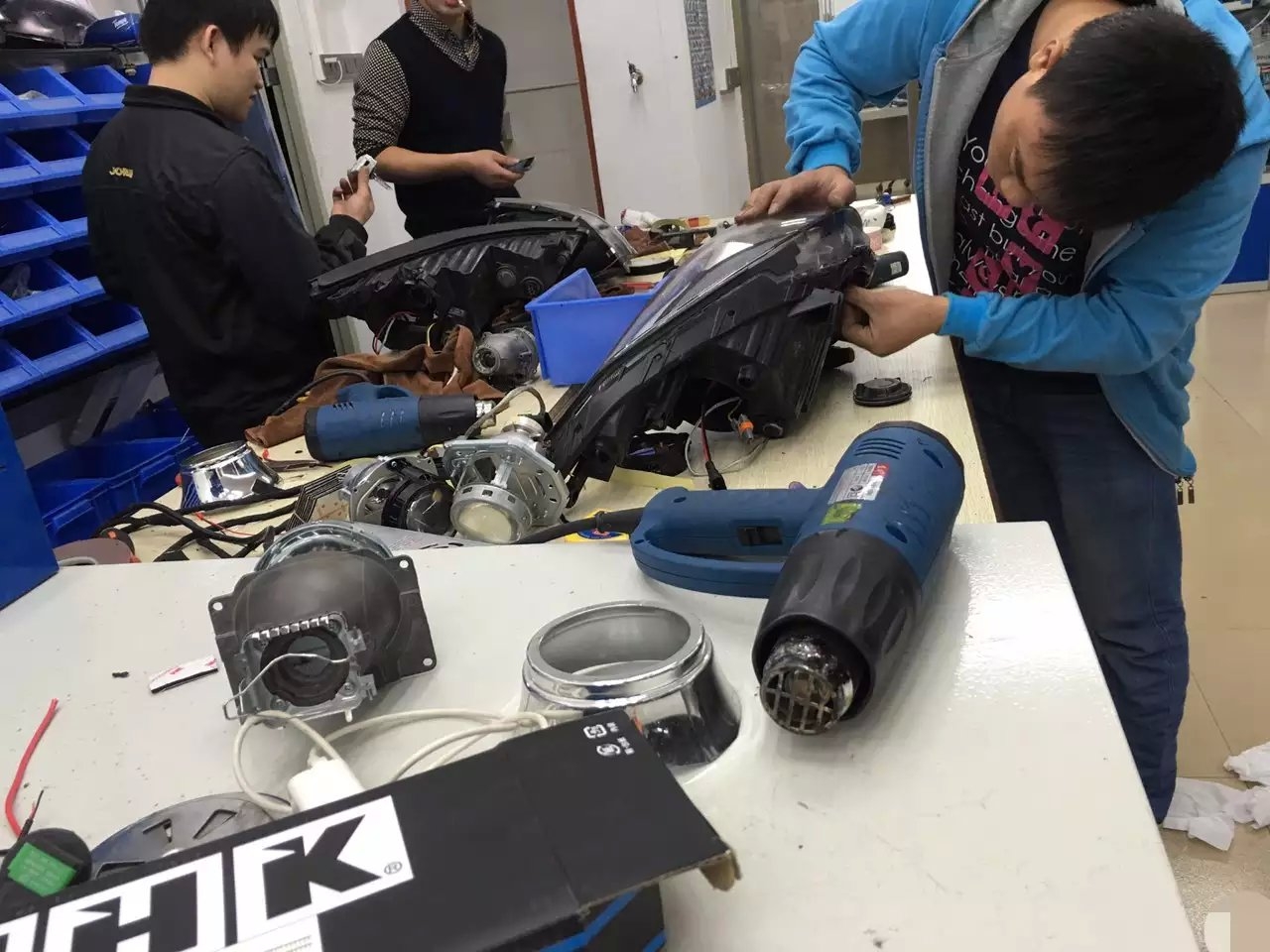 奔騰b50燈光升級(jí)q5透鏡