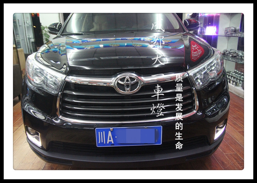 成都新漢蘭達改裝車燈升級氙氣燈雙光透鏡日行燈