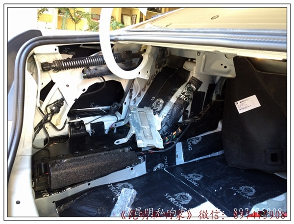 昆明汽車隔音降噪,寶馬528Li全車獅龍隔音降噪,豪車也需要安靜！