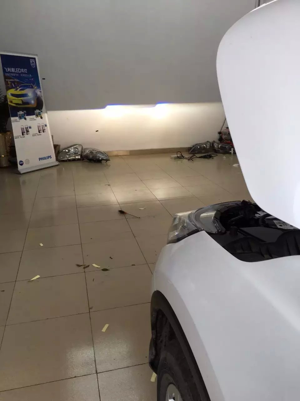 15款本田crv車燈升級(jí)Q5透鏡