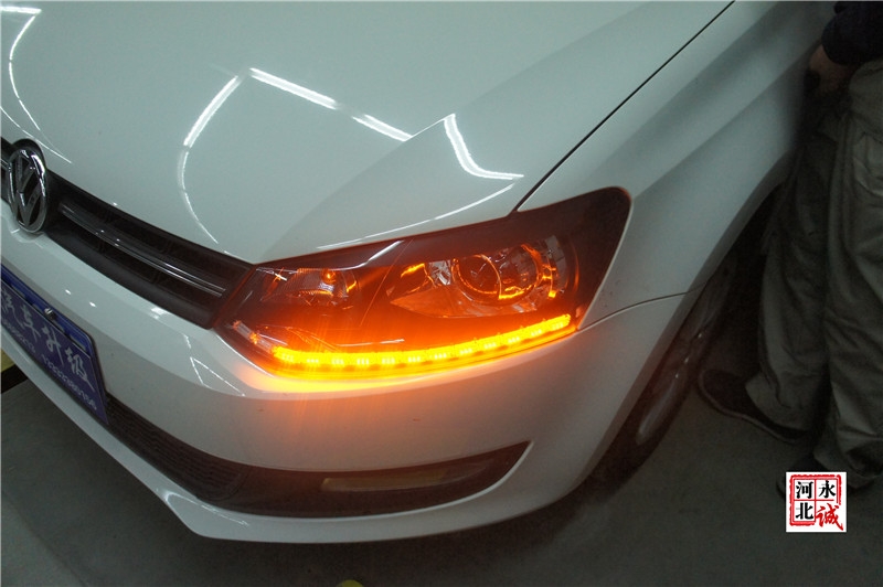【永誠(chéng)汽車】邢臺(tái)改燈，大眾高七改裝海拉5透鏡+歐司朗氙氣燈+日間行車燈