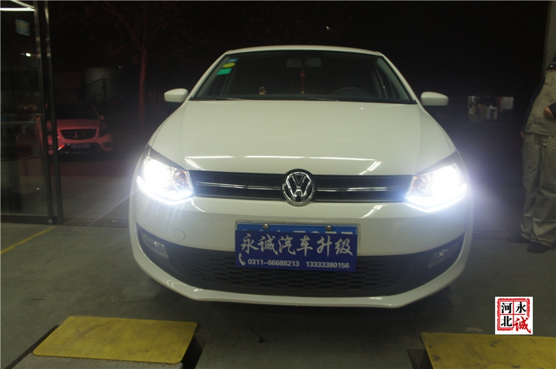 【永誠(chéng)汽車】邢臺(tái)改燈，大眾高七改裝海拉5透鏡+歐司朗氙氣燈+日間行車燈